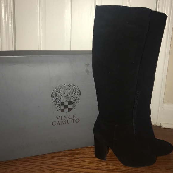 Vince Camuto Shoes - VINCE CAMUTO SABANA Round Toe Suede Knee High Boot