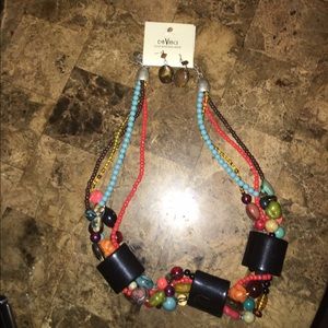 Women's nickel free free necklace & earring set