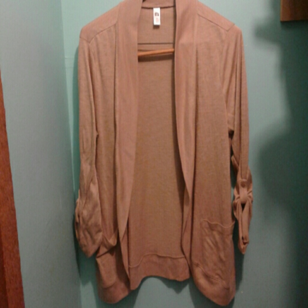 Tan cardigan