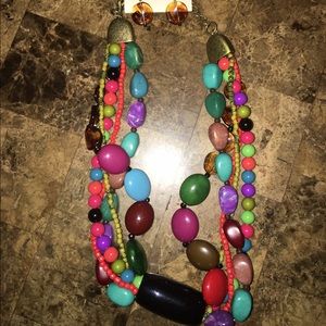 Women's nickel free free necklace & earring set