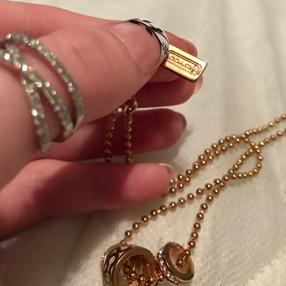 Coach 3 charm necklace - Picture 3 of 4