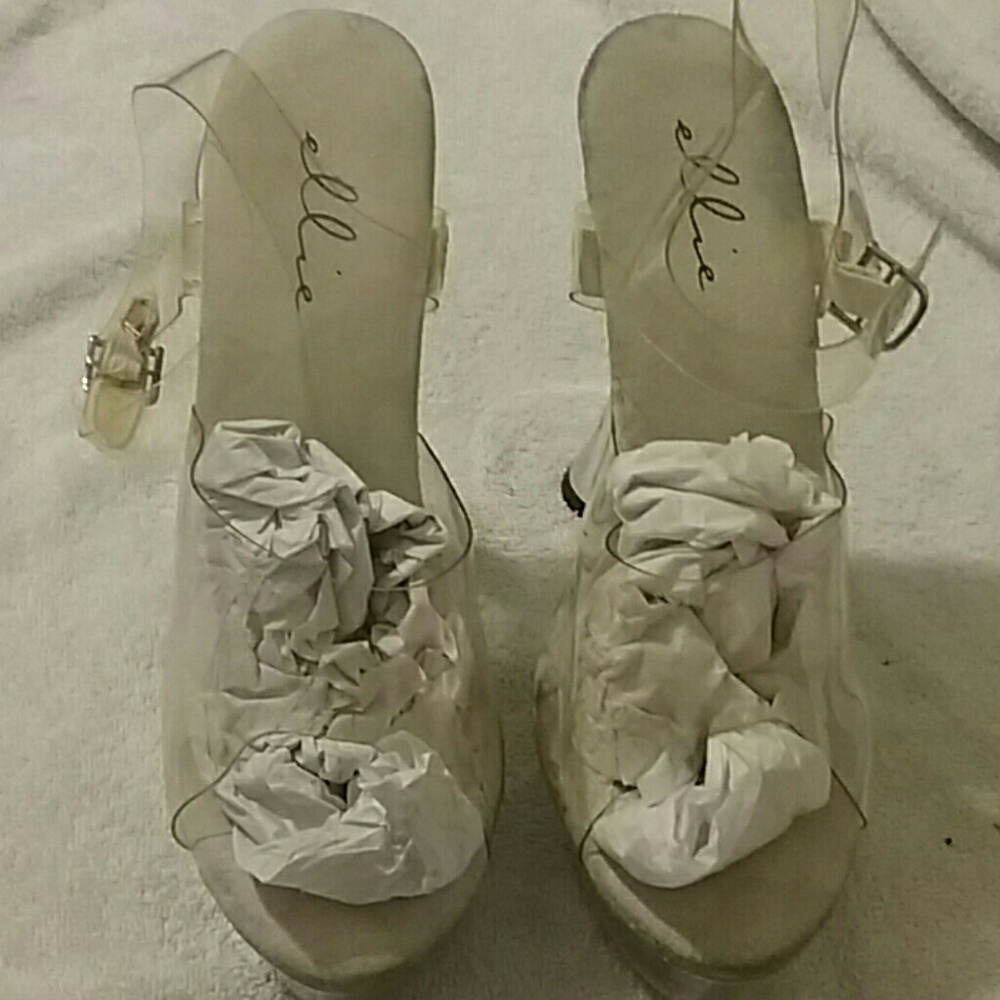 Sexy clear heels