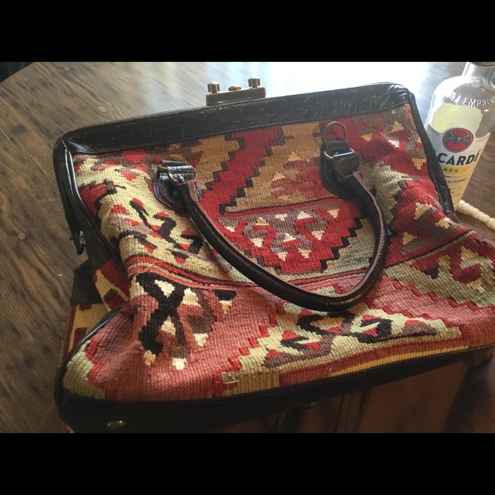 Overnight Medium Travel Size  Kilimrug bag.SOLD