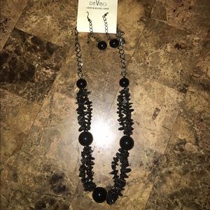 Women's nickel free free necklace & earring set