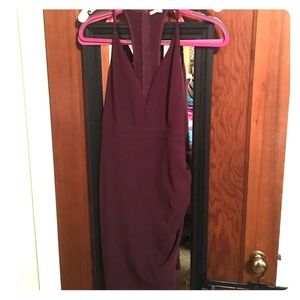 Dark Maroon Strap Dress