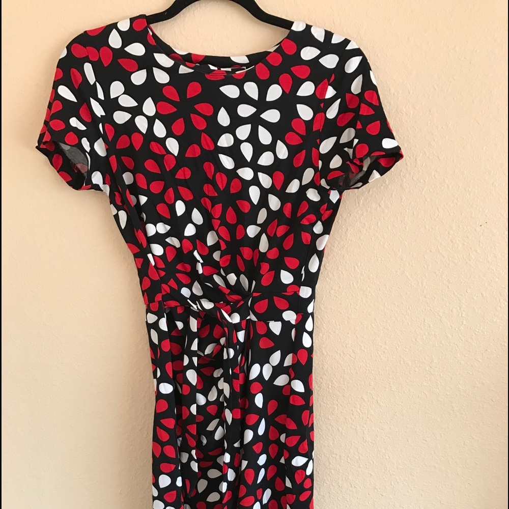 Diane von Furstenberg Floral Petals Red Dress!!