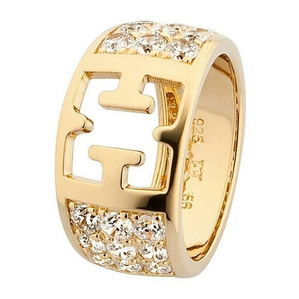 SOLD Escada Gold Plated Sterling Silver Cut Out SO