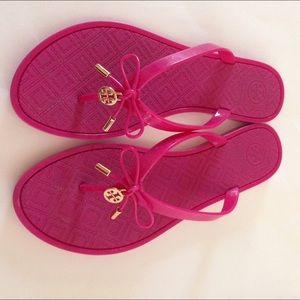 Tory Burch Pink Jelly Sandals