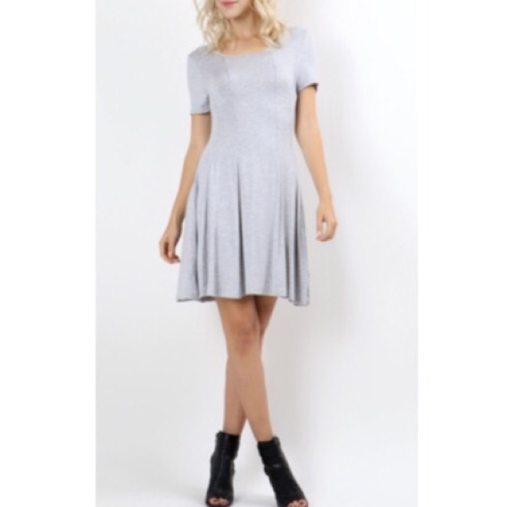 Heather gray swing dress - Picture 2 of 3