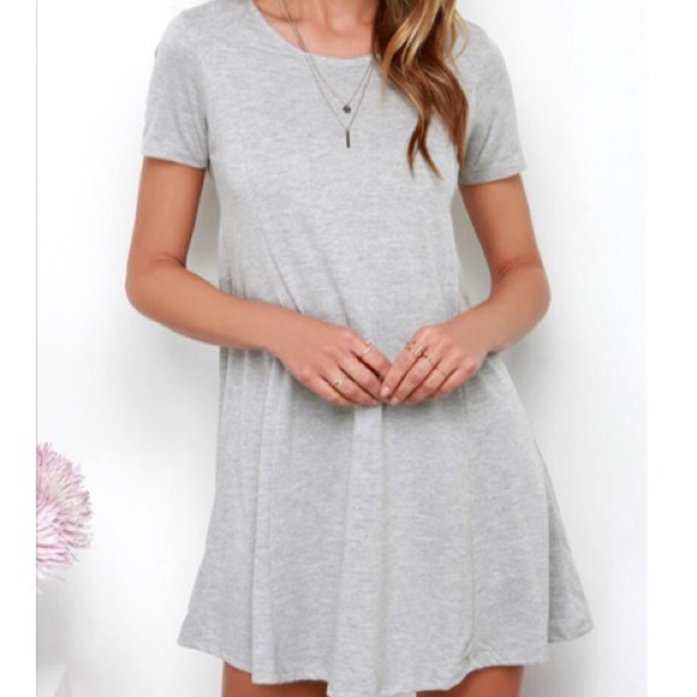 Heather gray swing dress - Picture 3 of 3