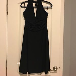 WhiteHouse BlackMarket halter dress in black