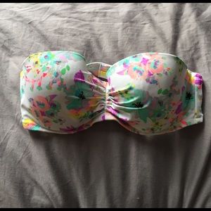 Victoria's Secret 34D strapless floral swimsuit