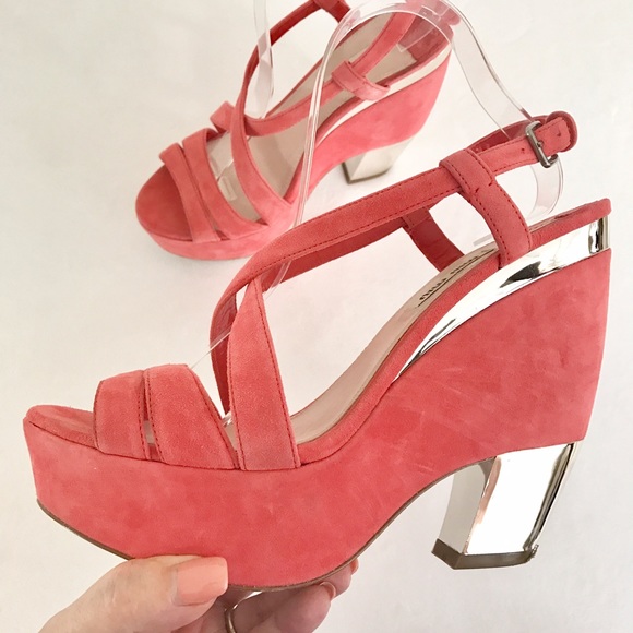 ❌SOLD❌ Miu Miu funky suede wedge heel sandals - Picture 2 of 8