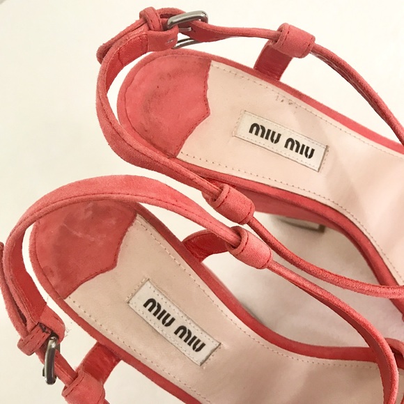 ❌SOLD❌ Miu Miu funky suede wedge heel sandals - Picture 4 of 8