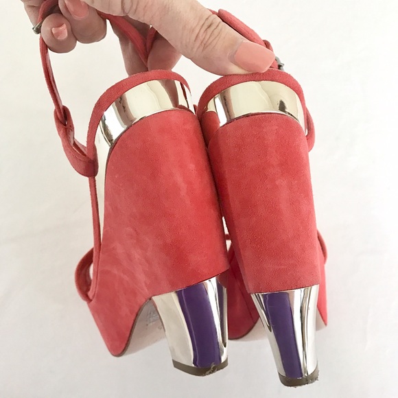 ❌SOLD❌ Miu Miu funky suede wedge heel sandals - Picture 5 of 8