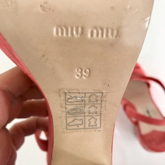 ❌SOLD❌ Miu Miu funky suede wedge heel sandals - Picture 7 of 8