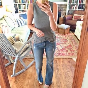 (Banana Republic) Classic Distressed Flare Jeans