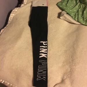 Great condition PINK leggings with PINK logo