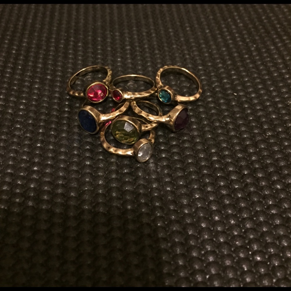 Stackable gem rings