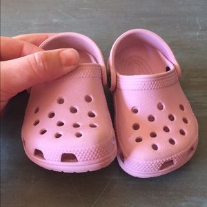Pink Crocs