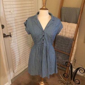 Denim mini dress/tunic