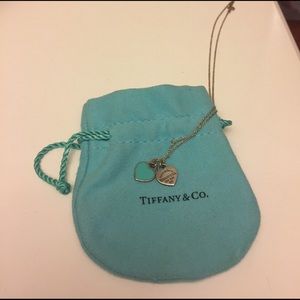 Tiffany & Co.  Mini double heart tag pendant