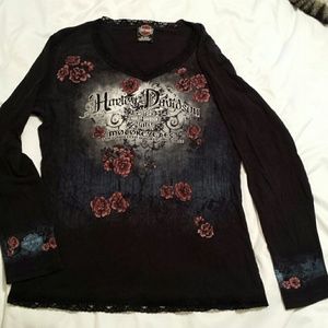 Long Sleeve Harley Davidson Top