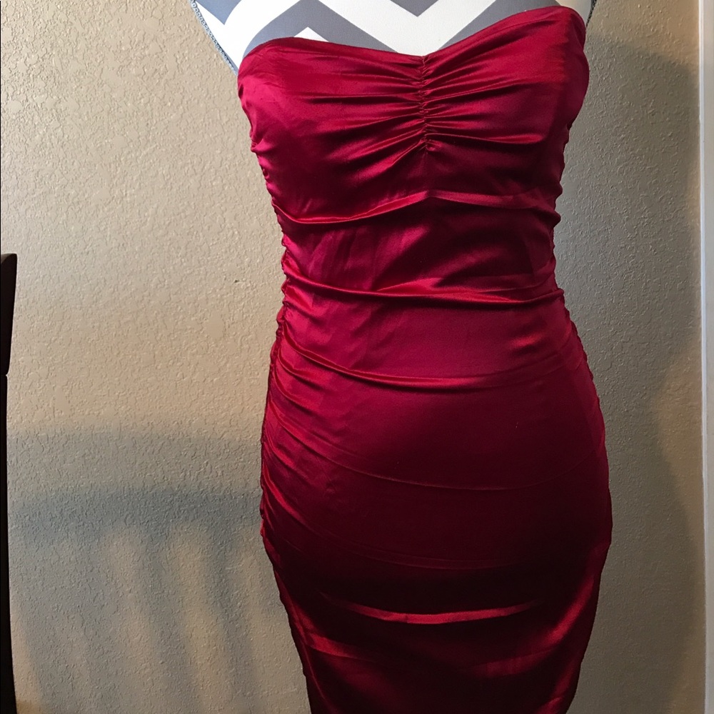 Super sexy red silky dress from Express