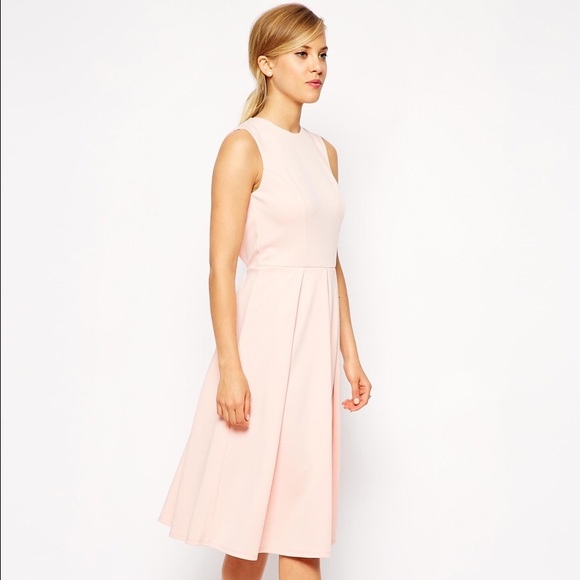 ASOS Dresses & Skirts - ASOS • Pink pleated midi dress