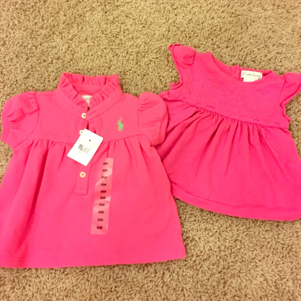 2 6month babygirl Ralph Lauren tops