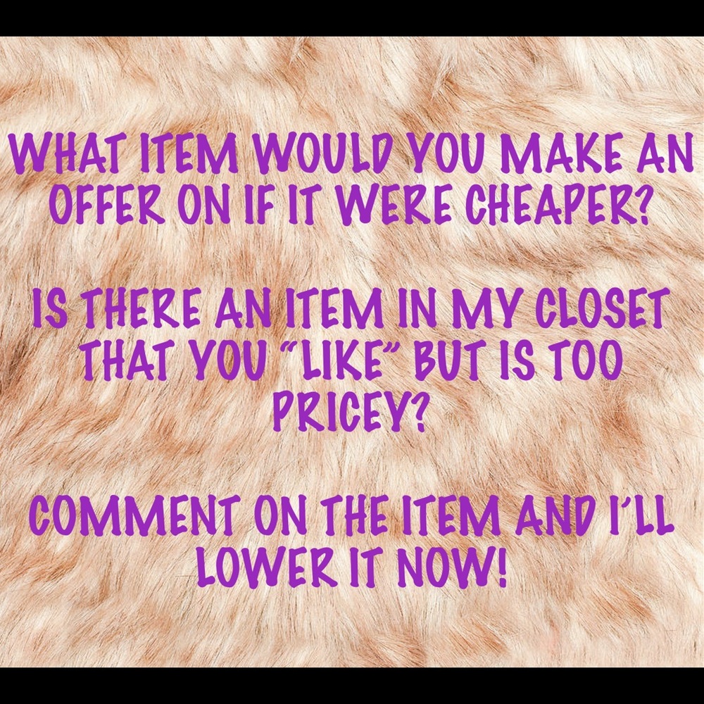 I'll lower prices NOW