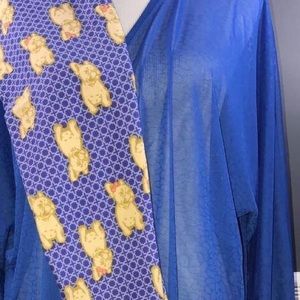 LulaRoe royal blue patterned Lindsay Large
