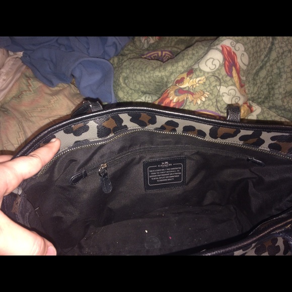 Animal print coach bag and wallet - Picture 4 of 6