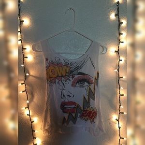 Pop Art Backless Muscle Tank