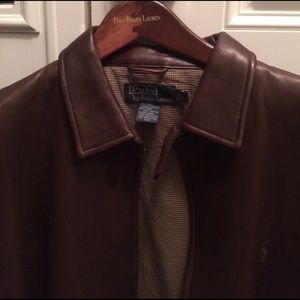 MENS BROWN LEATHER JACKET