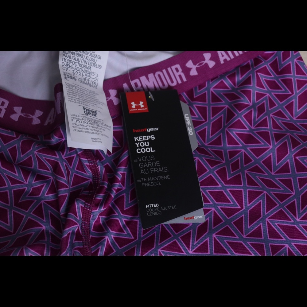 Purple athletic leggings