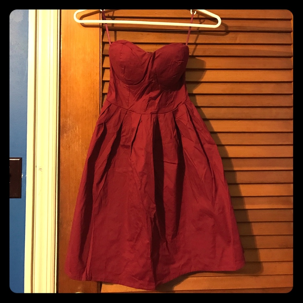 NWT Rue21 strapless red mini dress size small