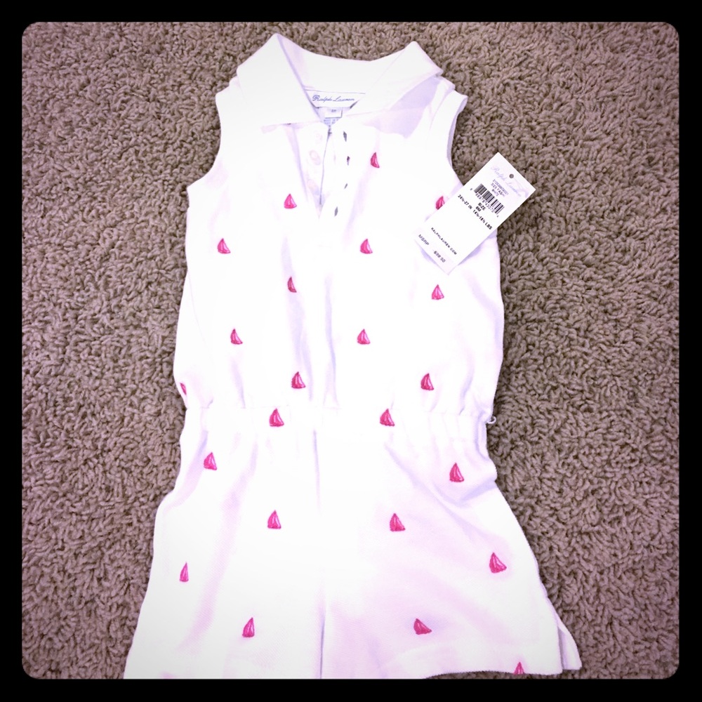 Brand new 6 month Ralph Lauren romper