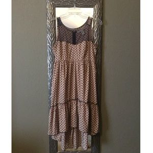 Size M Silky Polkadotted Dress