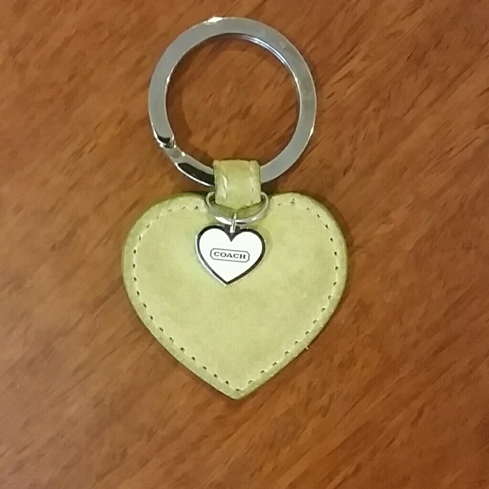 Coach Heart Key Chain