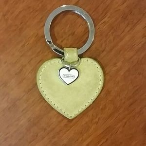 Coach Heart Key Chain