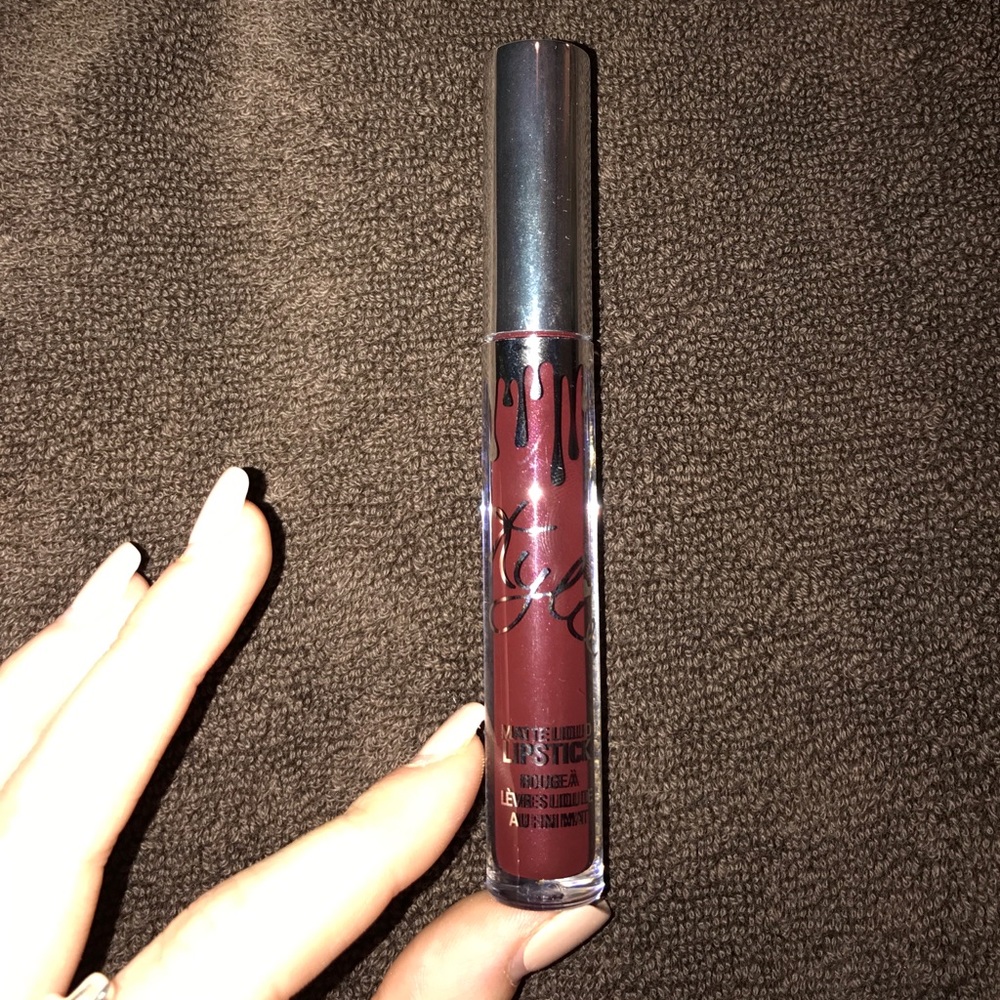 Kylie Jenner lipstick in the color vixen