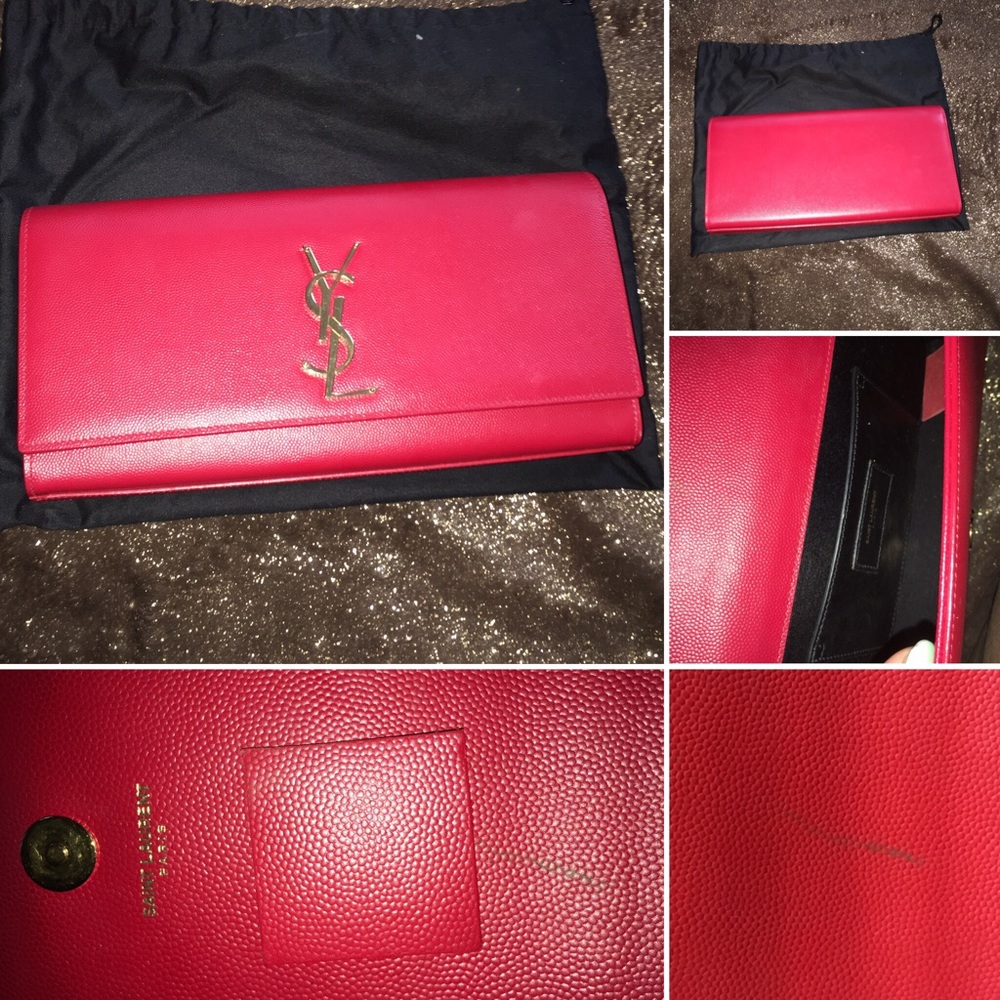 Saint Laurent Monogrammed Clutch