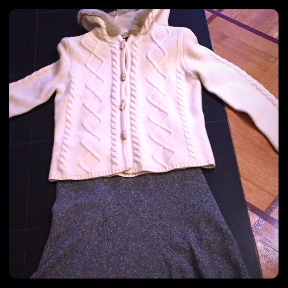 🆕 NWOT Cynthia Steffe tweed diagonal skirt - Picture 6 of 7