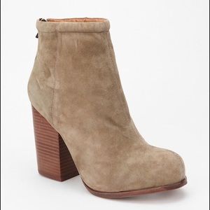 Jeffery Campbell Rumble Bootie Taupe Suade