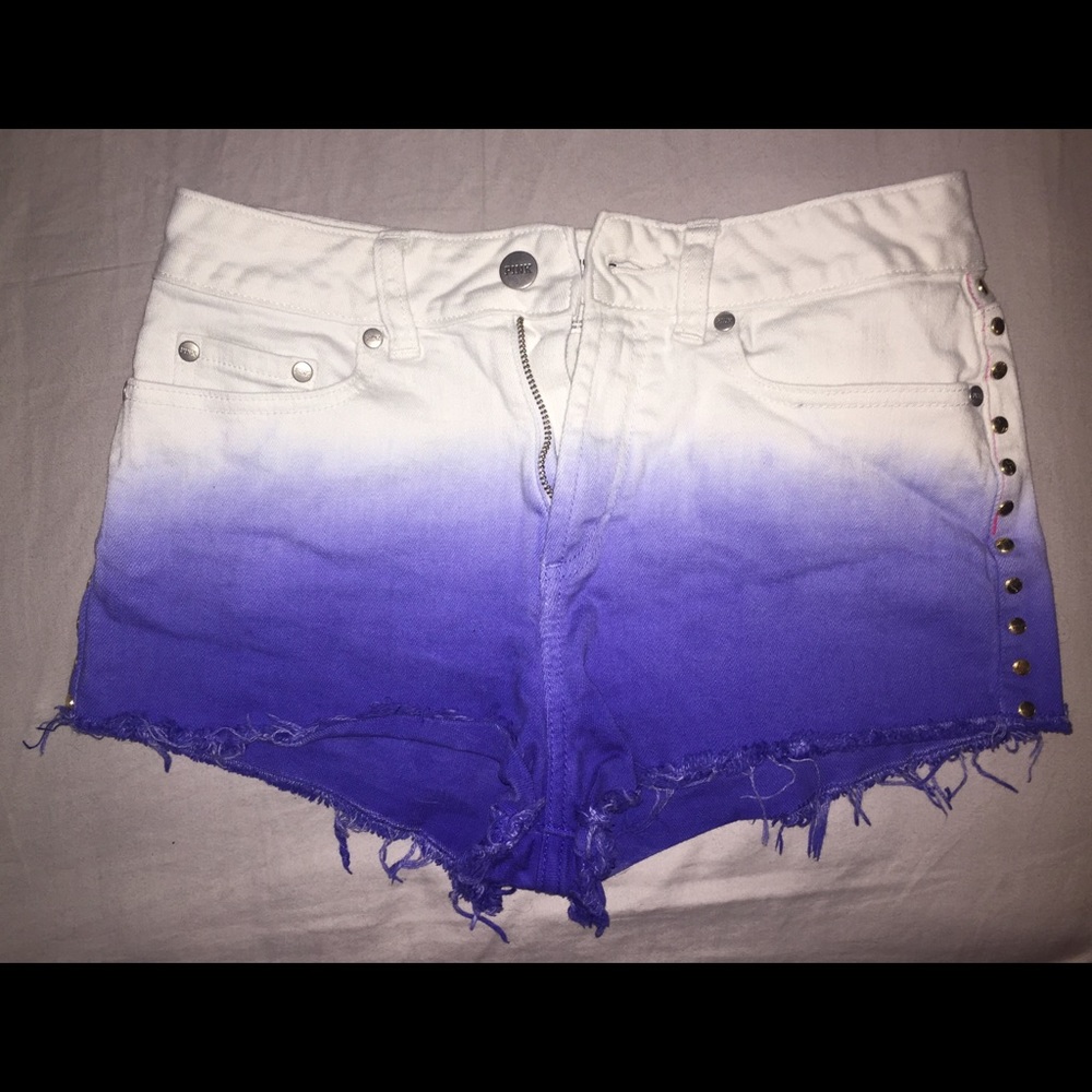 VS PINK Ombré Purple High Waisted Shorts