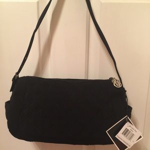 NWT Vera Bradley Black Shoulder Bag.