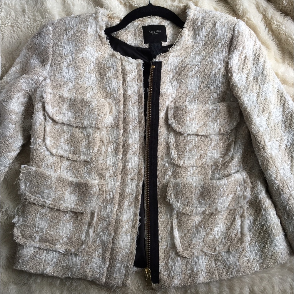 SOLD!! Smythe Gorgeous tweed jacket. Offers!! 💕 - Picture 2 of 7
