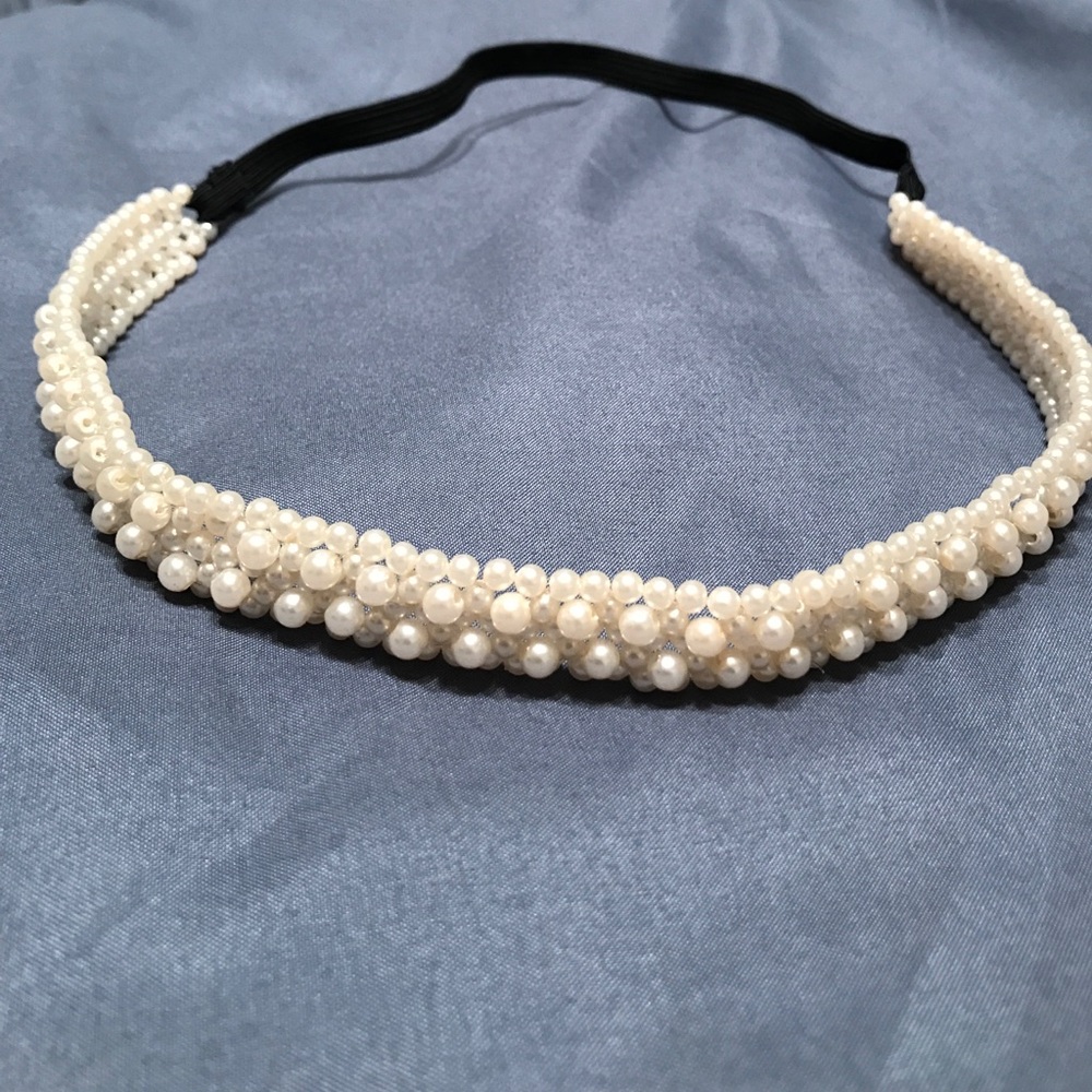 Pearl Cluster Headband