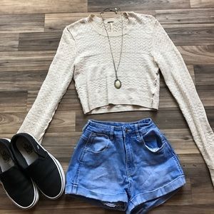 Free People crop sweater S